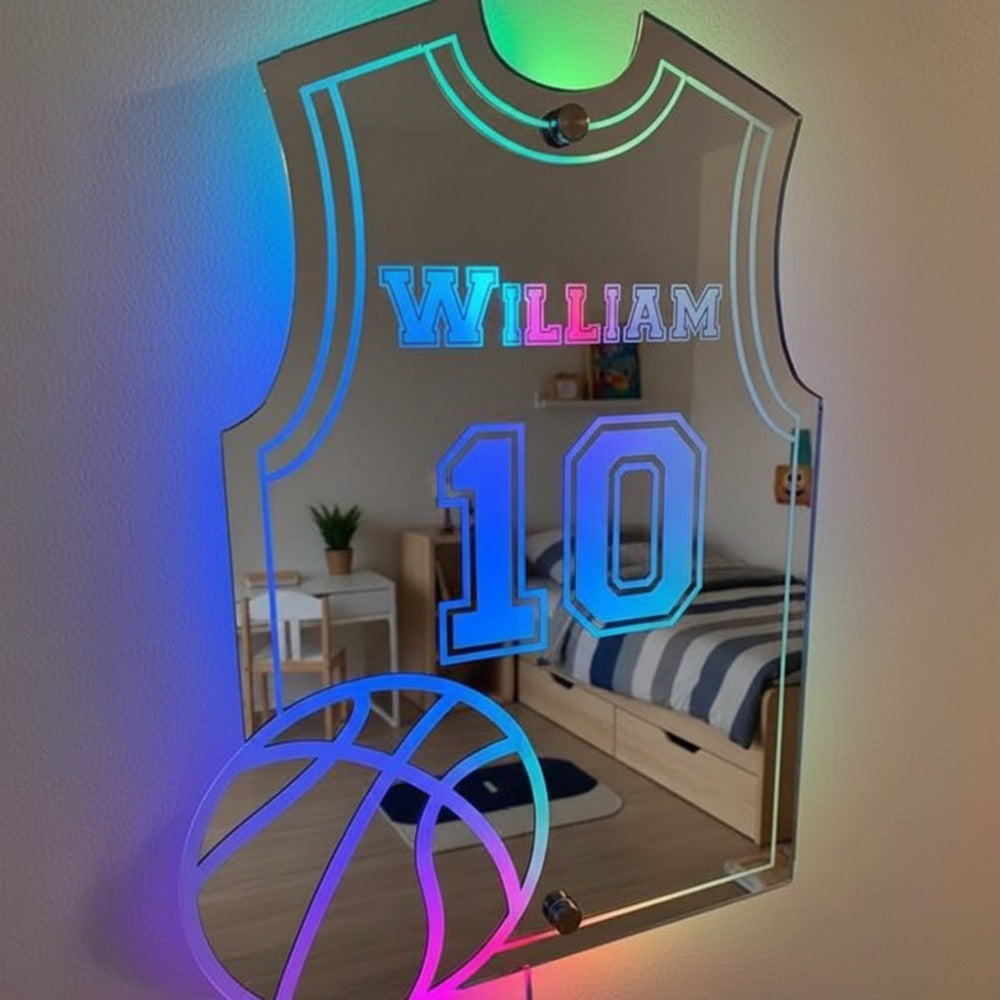 Kurvspiller | Personligt LED-spejl