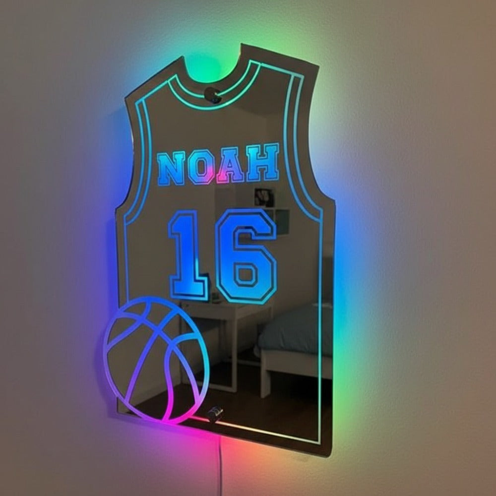 Kurvspiller | Personligt LED-spejl