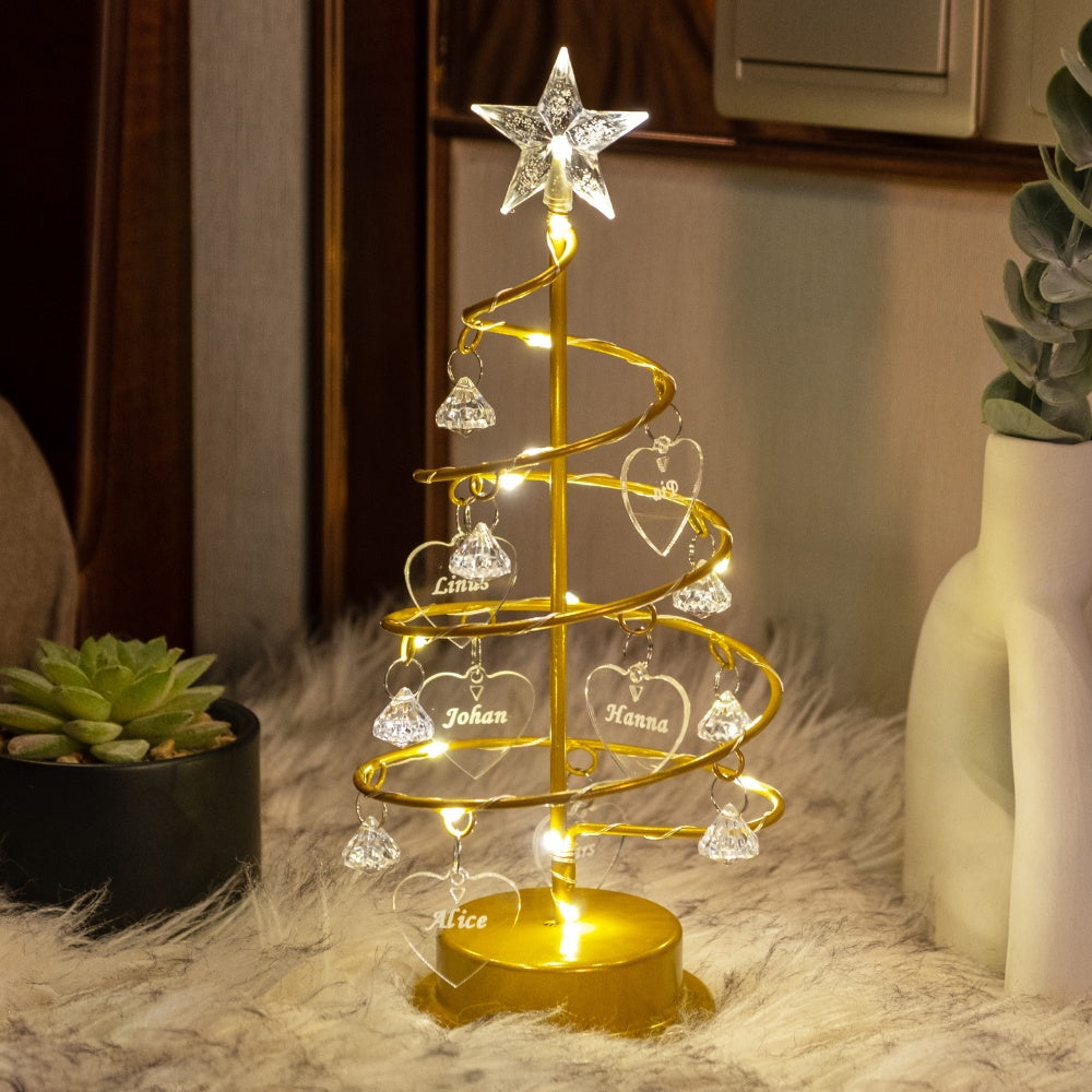 Kerstboom Kristallen Lamp | Leuke Kerst Nachtverlichting Decoratieve