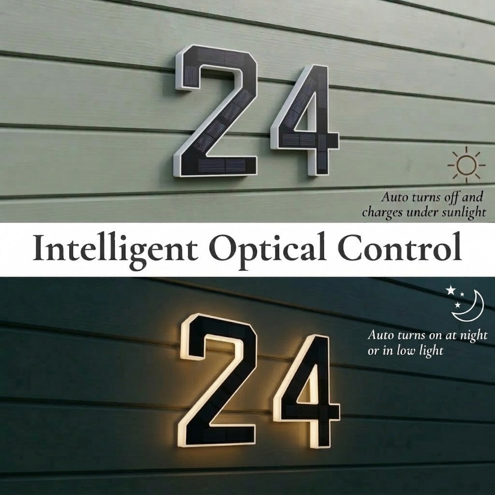 Husnummer | Belyste & solcelledrevne