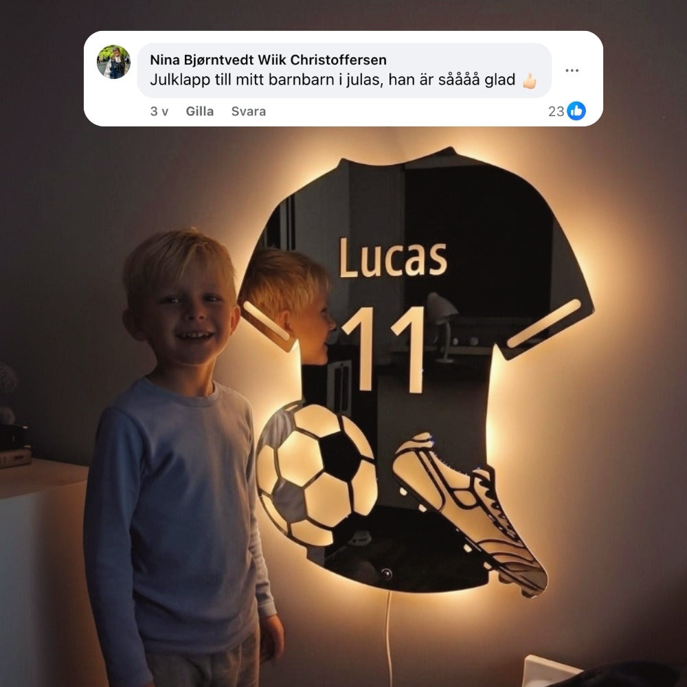 Jalkapalloilija | Henkilökohtainen LED-peili